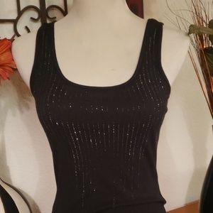 🖤EXPRESS Black Sequined Tank...Size S🖤